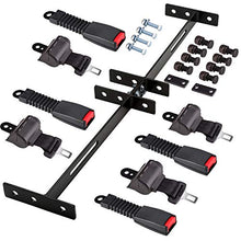 Load image into Gallery viewer, 10L0L Universal 4/6 Passenger Golf Cart Seat Belt Bracket Kit for EZGO, Club Car, Yamaha