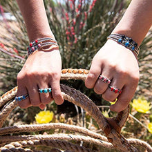 Load image into Gallery viewer, American West Sterling Silver Sleeping Beauty Turquoise Gemstone 3-Stone Friendship Ring Size 5