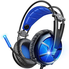 Load image into Gallery viewer, ABKONCORE B581 USB Gaming Headset with 7.1 Surround Sound - PC Headset with Noise-Cancelling Mic, On-Ear Volume & Mute Controls, LED Light - Comfort to Wear Headphone for WFH PC, Laptop