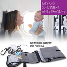 Load image into Gallery viewer, Portable Baby Changing Pad for Changing Diaper, Waterproof and Lightweight Easy to Carry and Travel, Portable Changing Station with Built in Pillow and Changing Mats.