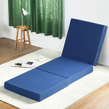 Load image into Gallery viewer, Olee Sleep 4 " Tri-Folding Topper (Twin), Blue