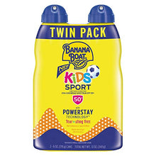 Load image into Gallery viewer, Banana Boat Kids Sport Tear Free, Sting Free, Reef Friendly Sunscreen Spray, Broad Spectrum SPF 50, 6 Ounces - Twin Pack