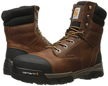 Load image into Gallery viewer, Carhartt mens 8" Energy Waterproof Composite Toe Cme8355 Industrial Boot, Peanut Oil Tan Leather, 15 Wide US