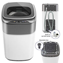 Load image into Gallery viewer, Portable Washing Machine Koswin Full-Automatic Portable Washer with 8 lbs Load Capacity 6 Washing Programs Up Drainage 1.0 Cu.ft Top Load LED Display White and Gray