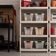 Load image into Gallery viewer, IRIS USA TB-17 19 Quart Stack & Pull Box, Multi-Purpose Storage Bin, 6 Pack, Pearl