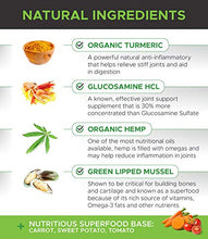 Load image into Gallery viewer, PetHonesty Hemp Hip & Joint Supplement for Dogs - Hemp Oil & Hemp Powder - Glucosamine Chondroitin for Dogs Turmeric, MSM, Green Lipped Mussel, Dog Treats Improve Mobility, Reduces Discomfort - Duck