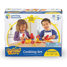 Load image into Gallery viewer, Learning Resources Pretend & Play Cooking Set - 10 Pieces, Ages 3+ Pretend Play Food for Toddlers, Preschool Learning Toys, Kitchen Play Toys for Kids