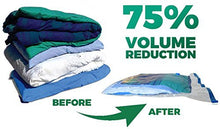 Load image into Gallery viewer, Vacwel Jumbo Vacuum Storage Bags for Clothes, Quilts, Pillows, Space Saver Size 43x30” Extra Strong (Pack of 6)