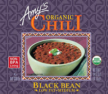 Load image into Gallery viewer, Amy's Organic Chili, Black Bean, Low Fat, Medium 14.7 oz