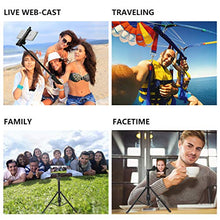 Load image into Gallery viewer, Selfie Stick Tripod,54" Extendable Tripod Stand with Cell Phone Mount Holder & Rechargeable Wireless Remote,Lightweight, Compatible with iPhone & Android Phone,Camera,Gopro