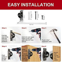 Load image into Gallery viewer, SYOSIN Furniture Straps (6 Pack) for Baby Proofing, Metal Child Proofing Furniture Anchors, Secure 400 Pound Falling Furniture Prevention Straps Child Pet Safety Straps Earthquake Resistant