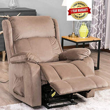 Load image into Gallery viewer, Harper&Bright Designs Power Lift Chair Soft Fabric Recliner Living Room Sofa Chair