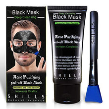 Load image into Gallery viewer, SHILLS Blackhead Remover, Pore Control, Skin Cleansing, Purifying Bamboo Charcoal, Peel Off Black Mask,1 Bottle(1.69 fl. oz)