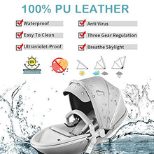 Load image into Gallery viewer, Baby Stroller 360 Degree Rotation Function,Hot Mom Baby Carriage Pu Leather Pushchair Pram 2020,Grey