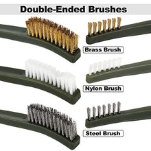 Load image into Gallery viewer, 9mm Gun Bore Snake Cleaning Brushes Universal Gun Cleaning Kits Set for Pistol Rifle Caliber .22.357.38.380 5.56mm Cleaning Swabs Patches with Compact Bag, yuzziko by Sebider