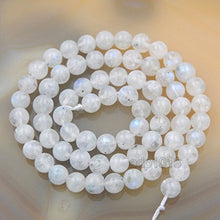 Load image into Gallery viewer, Natural White Moonstone Gemstone Round Loose Beads in 15.5" Strand (6mm)