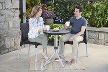 Load image into Gallery viewer, Keter Chelsea 3-Piece Resin Outdoor Patio Furniture Dining Bistro Set with Patio Table and Chairs, Charcoal - 224910