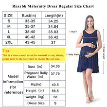 Load image into Gallery viewer, Rnxrbb Summer Maternity Dress Casual Sundress Cute Tank Maternity Sleeveless Short Clothes for Beach Daily Wear,Ginger Yellow M