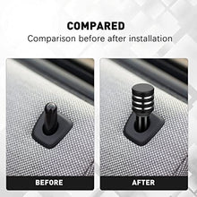 Load image into Gallery viewer, Frienda 8 Pieces Car Door Lock Knobs Aluminum Alloy Interior Door Lock Knob 1.97 x 0.31 x 0.31 Inch Door Lock Pull Pin Inner Door Lock Pin for Car Truck Automobile (Stripe Style)