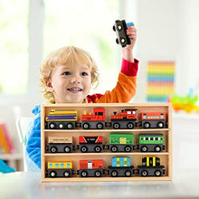 Load image into Gallery viewer, DeXop Wooden Train Set, Toy Train Sets for Kids, Wood Train Set for Toddlers,12PCS Toy Trains for 1 2 3 4 Year Old Boys