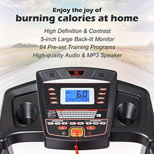 Load image into Gallery viewer, ADVENOR Treadmill Motorized Treadmills 3.0 HP Electric Running Machine Folding Exercise Incline Fitness Indoor 64 Preset Programs (RED)