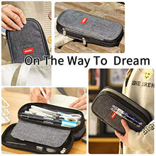 Load image into Gallery viewer, EASTHILL Big Capacity Pencil Pen Case Office College School Large Storage High Capacity Bag Pouch Holder Box Organizer Blue New Arrival(Black)