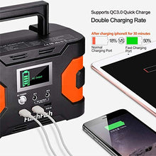 Load image into Gallery viewer, 200W Peak Power Station, Flashfish CPAP Battery 166Wh 45000mAh Backup Power Pack 110V 150W Lithium Battery Pack Camping Solar Generator For CPAP Camping Home Emergency Power Supply