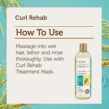 Load image into Gallery viewer, Curl Rehab Length Retention/Strength Treatment 2 in 1 Shampoo Conditioner (3 Pack), Enriched with Rice Water & Grapeseed, For Hair Growth, Protection & Frizz Control, 16 Oz