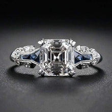 Load image into Gallery viewer, suwanpoom 2.45ct White Topaz Vintage Jewelry 925 Silver Wedding Engagement Ring Size 6-10 (10)