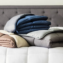 Load image into Gallery viewer, LINENSPA LS70FFMICO All-Season White Down Alternative Quilted Comforter - Corner Duvet Tabs - Hypoallergenic - Plush Microfiber Fill - Machine Washable - Duvet Insert or Stand-Alone Comforter - Full