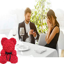 Load image into Gallery viewer, Teddy Bear Rose, Forever Rose for Women, Men, Girls, Boys, Wife, Girlfriends,Daughters, Kids, 10in, Red.