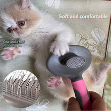 Load image into Gallery viewer, Hesiry Cat Brush Pet Soft Brush for Shedding Removes Loose Undercoat,Slicker Brush for Dog Massage-Self Cleaning