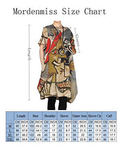 Load image into Gallery viewer, Mordenmiss Women's Summer Abstract Printing Baggy Dress with Pockets M Brown