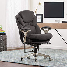 Load image into Gallery viewer, Serta Ergonomic Executive Office Chair Motion Technology Adjustable Mid Back Design with Lumbar Support, Dark Gray Fabric