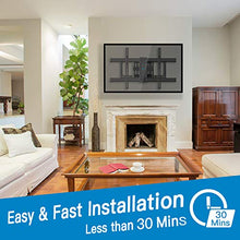 Load image into Gallery viewer, PERLESMITH TV Wall Mount Bracket Full Motion Dual Articulating Arm for Most 37-70 Inch LED, LCD, OLED, Flat Curved TVs up to 132lbs VESA 600×400 with Tilt, Swivel and Rotation - PSLFK1