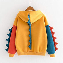 Load image into Gallery viewer, Aniywn Women Girls Cosplay Sweater Hoodie Cute Ears Costume Jacket Color Patchwork Pullover Shirt Top Yellow