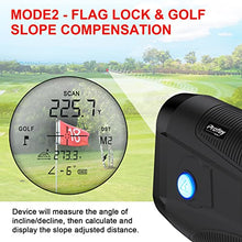 Load image into Gallery viewer, Golf Rangefinder with Slope, Profey 6X Rechargeable Laser Range Finder Golfing & Hunting, 1500 Yards High-Precision Flag Locking Vibration, Slope ON/Off Tournament Legal Rangefinder, Scan, Gift Box