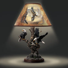 Load image into Gallery viewer, Lamp: Treetop Majesty Bald Eagle Lamp by The Bradford Exchange