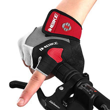Load image into Gallery viewer, INBIKE 5mm Gel Pad Half Finger Bike Bicycle Cycling Gloves Red XX-Large