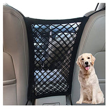 Load image into Gallery viewer, DYKESON Dog Car Net Barrier Pet Barrier with Auto Safety Mesh Organizer Baby Stretchable Storage Bag Universal for Cars, SUVs -Easy Install, Car Divider for Driving Safely with Children & Pets