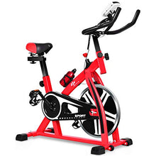 Load image into Gallery viewer, Goplus Indoor Cycling Bike, Stationary Bicycle Exercise Bike with Flywheel and LCD Display, Cardio Fitness Cycle Trainer Professional Exercise Bike for Home and Gym Use