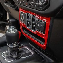 Load image into Gallery viewer, JeCar Window Control Panel Trim Cover Interior Decoration Accessories for 2018-2022 Jeep Wrangler JL JLU & 2020-2022 Gladiator JT, Red