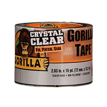Load image into Gallery viewer, Gorilla Crystal Clear Repair Duct Tape Tough & Wide, 2.88" x 15 yd, Clear, (Pack of 1)