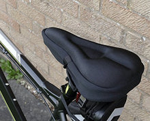 Load image into Gallery viewer, Zacro Gel Bike Seat Cover- BS031 Extra Soft Gel Bicycle Seat - Bike Saddle Cushion with Water&Dust Resistant Cover (Black)