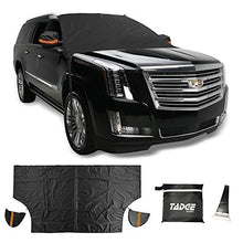 Load image into Gallery viewer, Tadge Goods XL Magnetic Ice Shield Snow Cover for Windshield – Smart Frost Guard Winter Protector Fits Car, Truck, SUV, Van - Free Bonus Ice Scraper & Travel Pouch