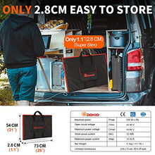 Load image into Gallery viewer, DOKIO 220w 18v Portable Foldable Solar Panel Kit (29x21inch, 11.7lb) Solar Charger with Controller 2 USB Output to Charge 12v Batteries/Power Station (AGM, Lifepo4) Rv Camping Trailer Emergency Power