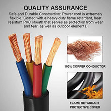 Load image into Gallery viewer, HZXVOGEN Generator Extension Cord 30FT 50A STW 6/3 + 8/1 Heavy Duty RV Power Adapter Cable Connection N14-50P & SS2-50R CS6364 Twist Lock Connectors
