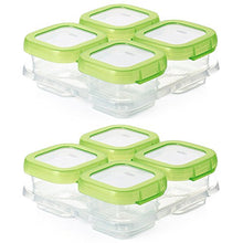 Load image into Gallery viewer, OXO Tot Baby Blocks Freezer Storage Containers 4-Ounce, Set of 8, Clear