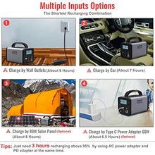 Load image into Gallery viewer, CHAFON Portable Power Station CF290,296WH Lithium Battery Backup,110V/330W Pure Sine Wave AC Outlet,Solar Generator for Outdoors Camping,Road Trips,Emergency(Space Grey)