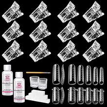Load image into Gallery viewer, Makartt Poly Nail Extension Gel Slip Solution Kit with Nail Tip Clips Dual Nail Forms Set